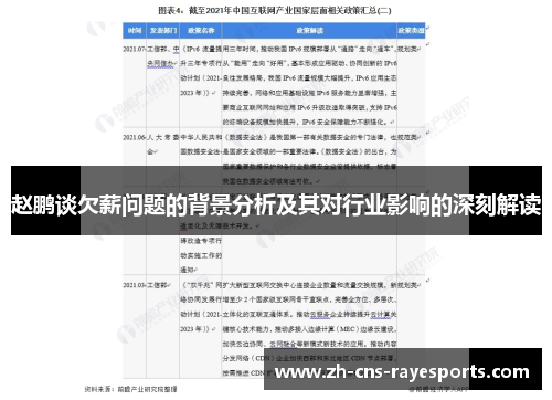 赵鹏谈欠薪问题的背景分析及其对行业影响的深刻解读